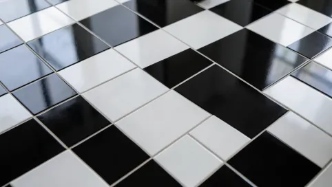 płytki czarno białe 60x60
